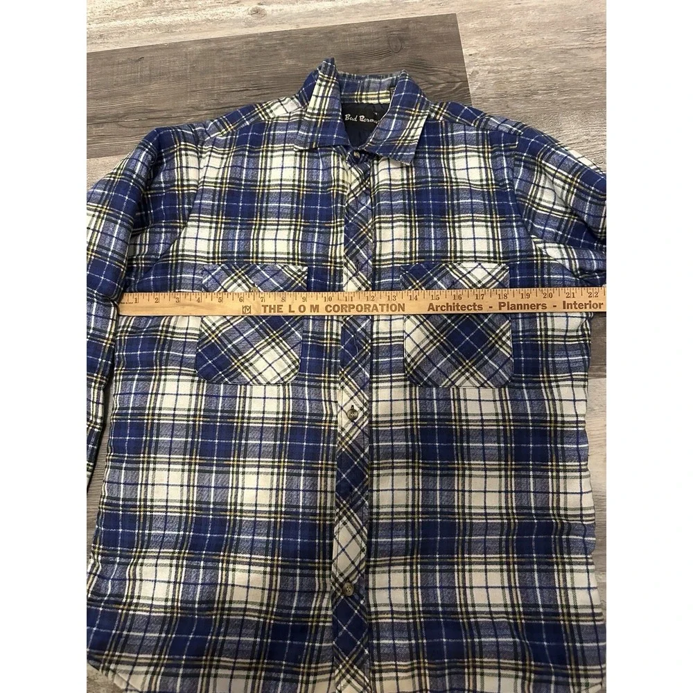 Bud Berma Quilted lined  Flannels‎ Lot Of 2 Size Medium